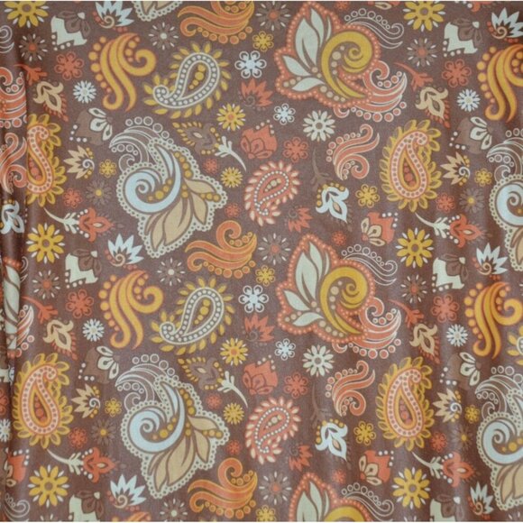 Spirit Halloween Mens L Shirt Costume Party Collared Retro 70s Hippie Paisley - Picture 4 of 7